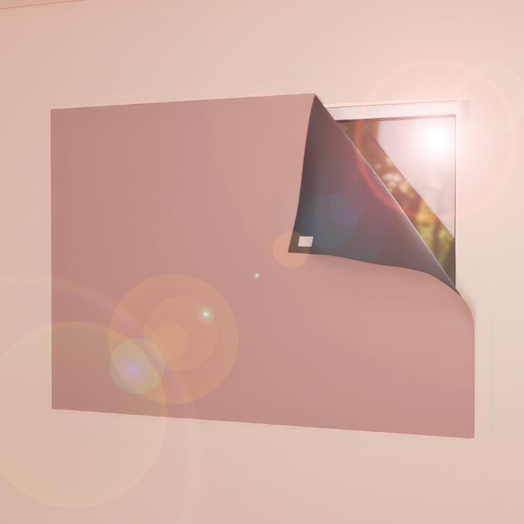 Cortina Painel Blackout 1,40m x 1,40m Fixador Colante Sem Furo Bloqueia 100% Luz