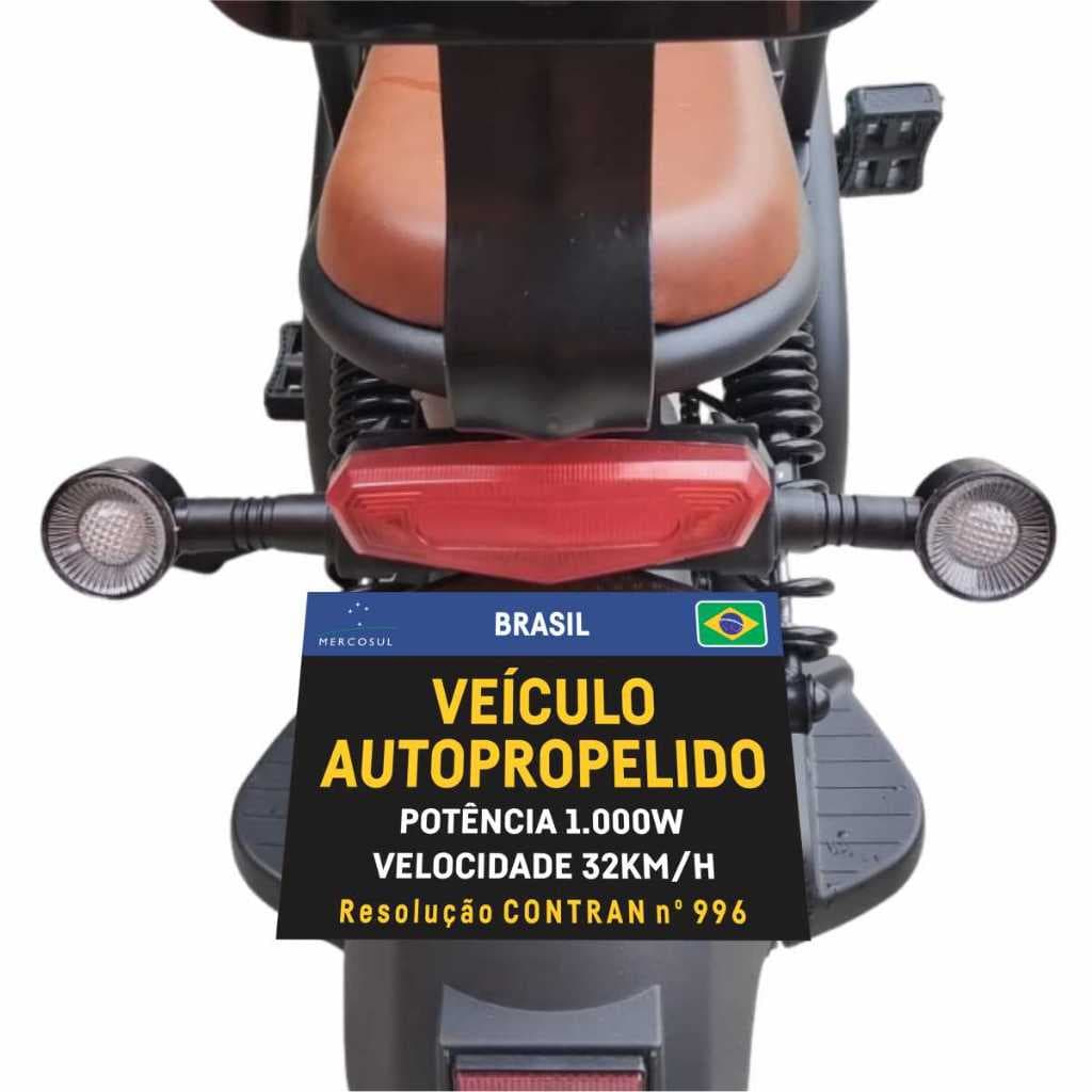 Placa Scooter Motinha Bike Elétrica - Yellow Black
