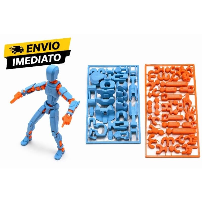 Dummy boneco montável flexível várias cores