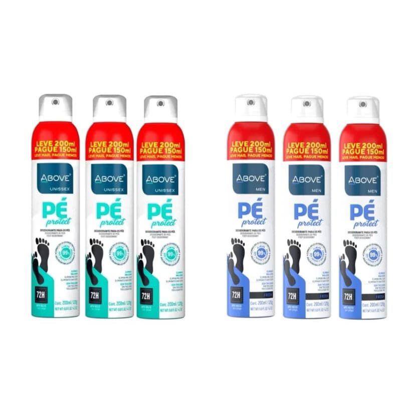kit Desodorante  Aerosol Para os Pés 200ml