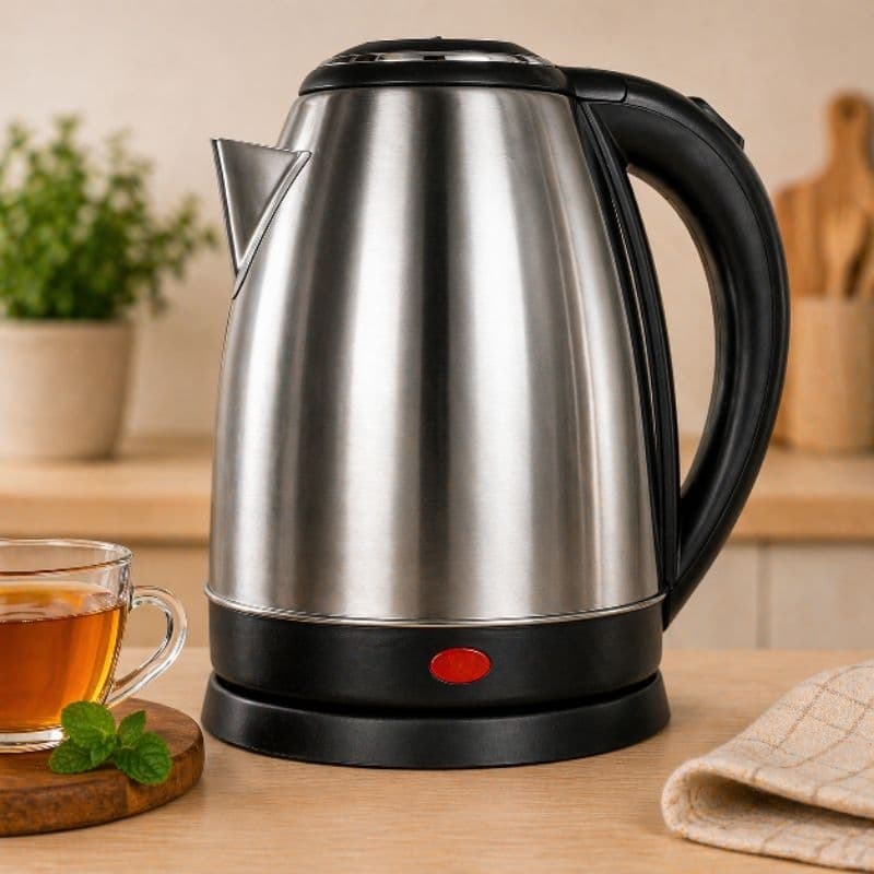 Jarra Elétrica Inox escovado 2 L Rápida 127v/220v Desligamento automático Base giratória-chá/café/bebidas quentes