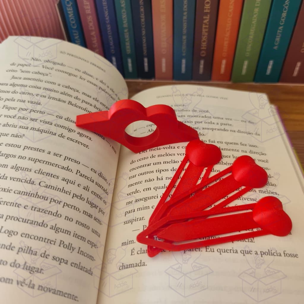 Kit Marcador de Página + Apoio de Leitura