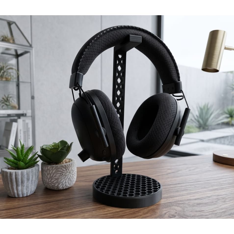 Suporte de Mesa para Fone Headset  Gamer Universal Elegante Minimalista