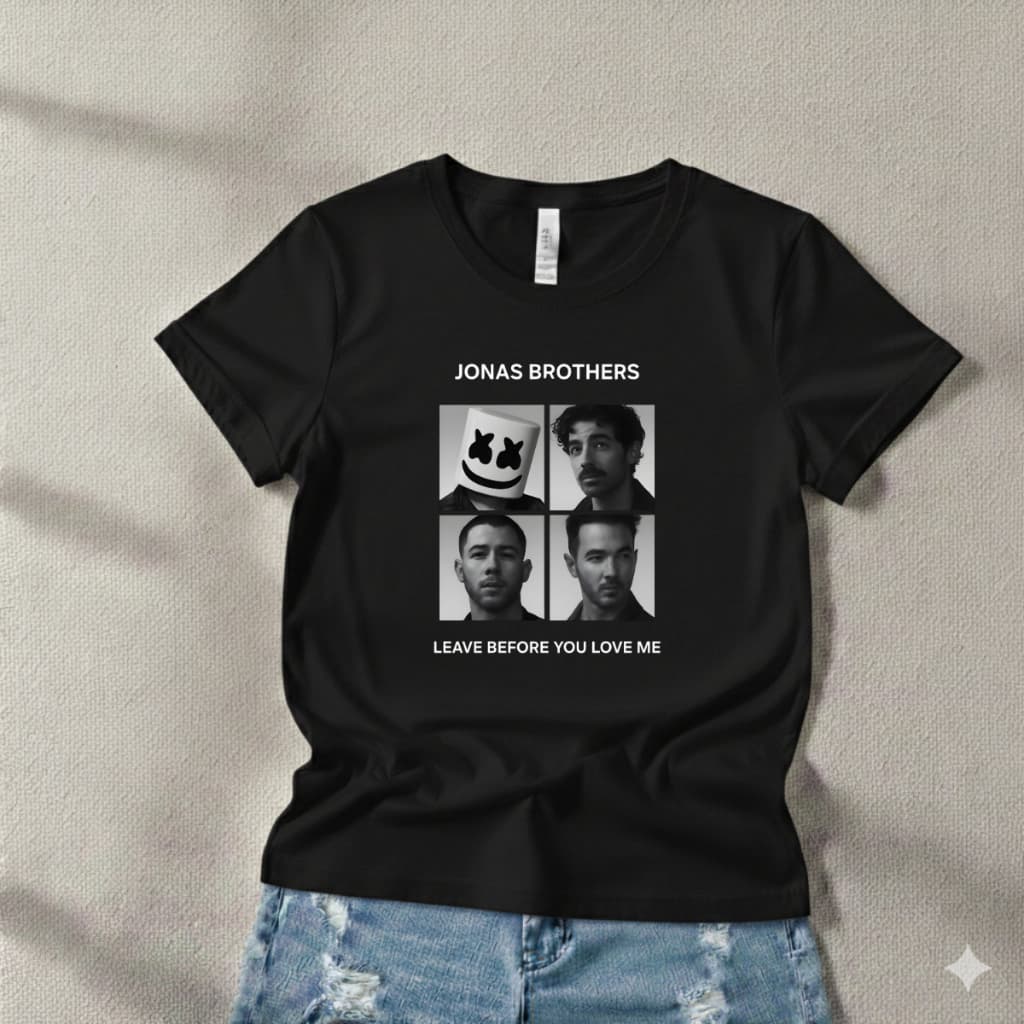 Camiseta Unissex Adulto e Infantil Jonas Brothers Blusa 100% Algodão Envio Rápido Tendência