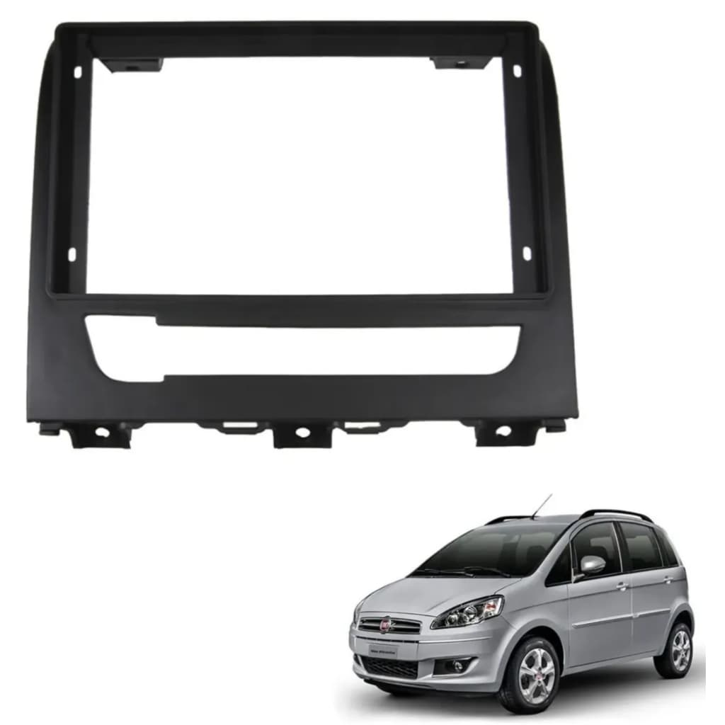 Moldura Fiat Idea 2 Din 10 E 9 Polegadas 2013 Em Diante