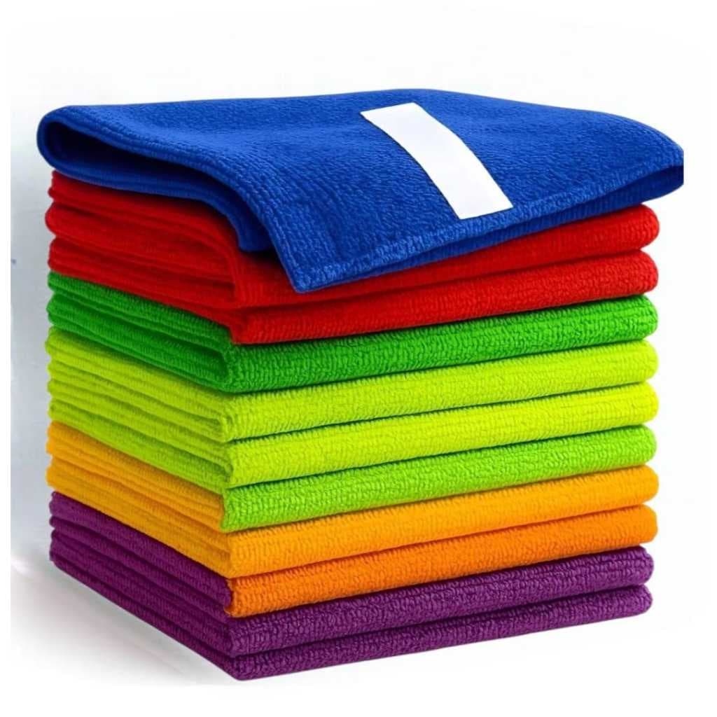 10 Flanelas Pano Microfibra Grosso Carro Vidro Pia Multiuso