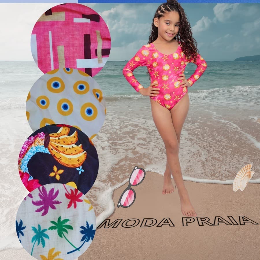 Biquíni MAIO Infantil Juvenil 8 a16  Feminino Forrado– Praia, Piscina, Natação UV Cnfortavél