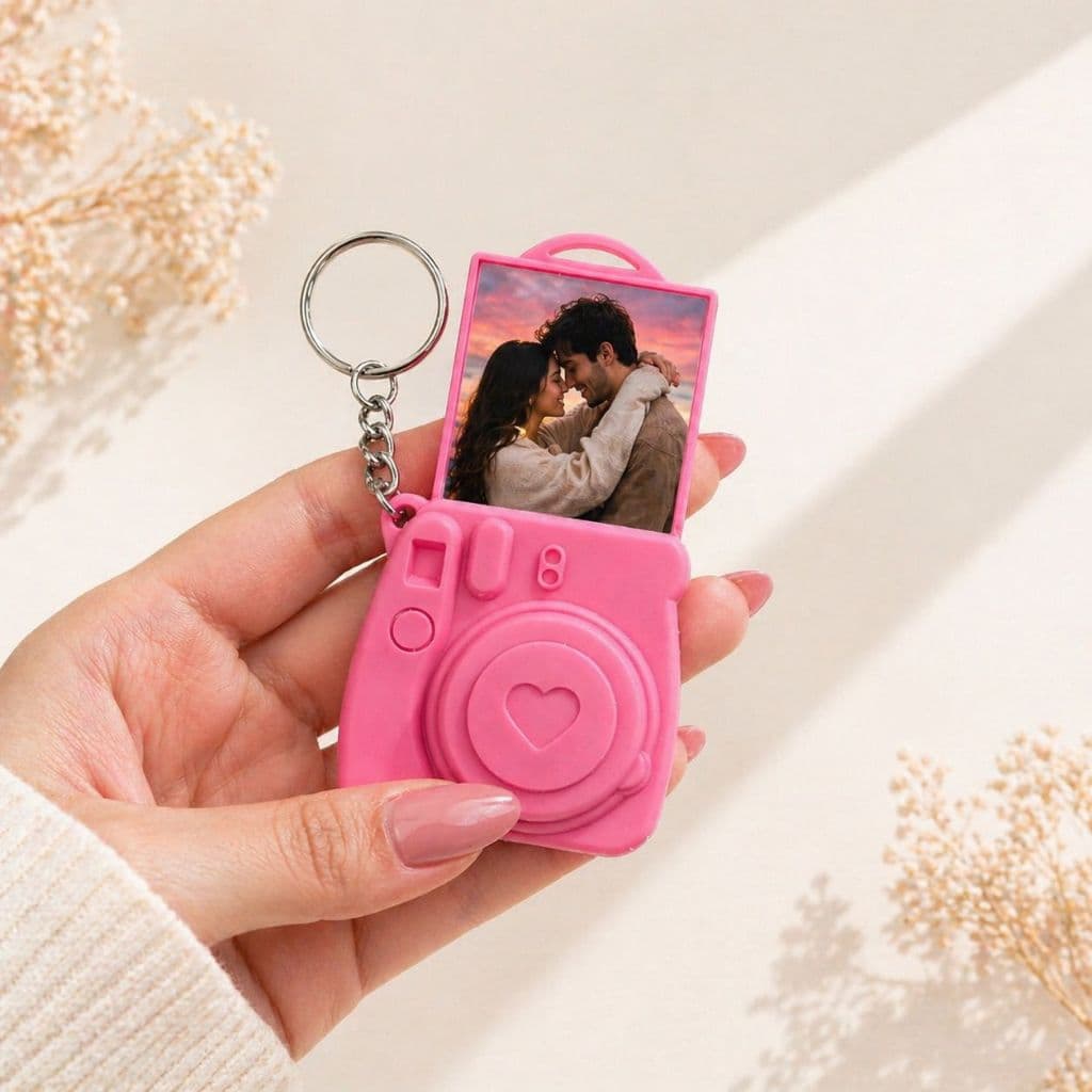 Chaveiro Câmera Porta Foto Personalizável cm Presente Criativo Dia dos namorados