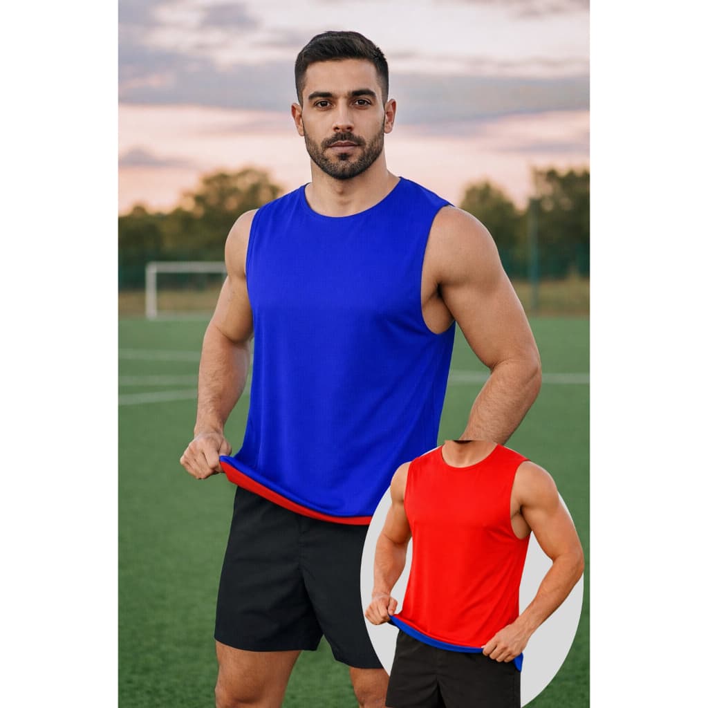 Coletes de Futebol Lateral Fechada para Treino - Dupla Face Tecido Premium