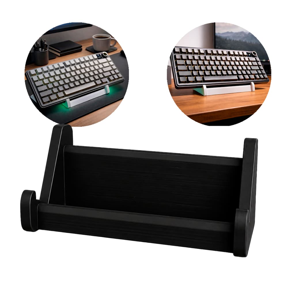 Suporte para Teclado Computador / Escritório / Gamer – Organizador de Mesa Minimalista Decorativo