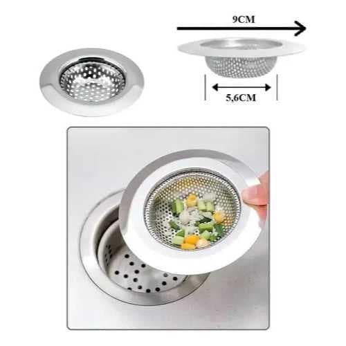 Ralo para Pia Prime Aço Inox com Borda Cozinha Ralinho