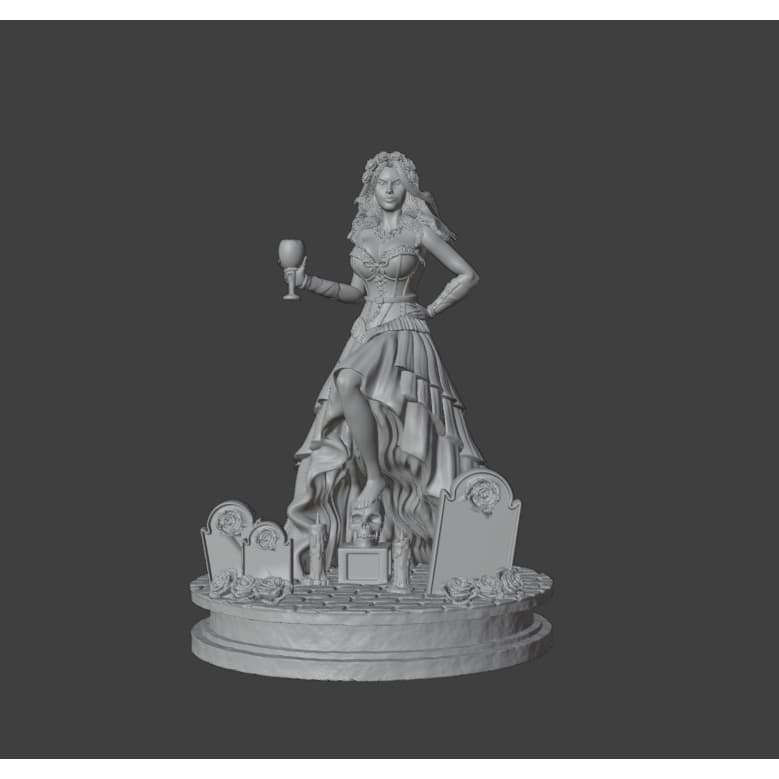 Imagem em Miniatura de Pomba Gira ( modelo 12 ) - SEM PINTURA