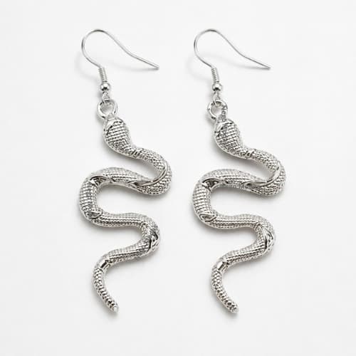Brinco de cobra Serpente, vintage, bijuteria, feminino