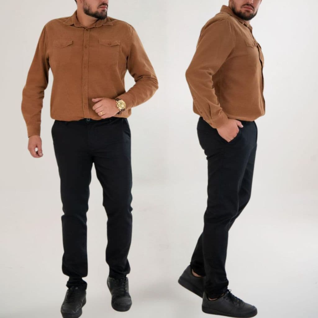 Calça Masculina Plus Size Esporte Fino Estilo Social - Sport Fino Tamanho 48 ao 54
