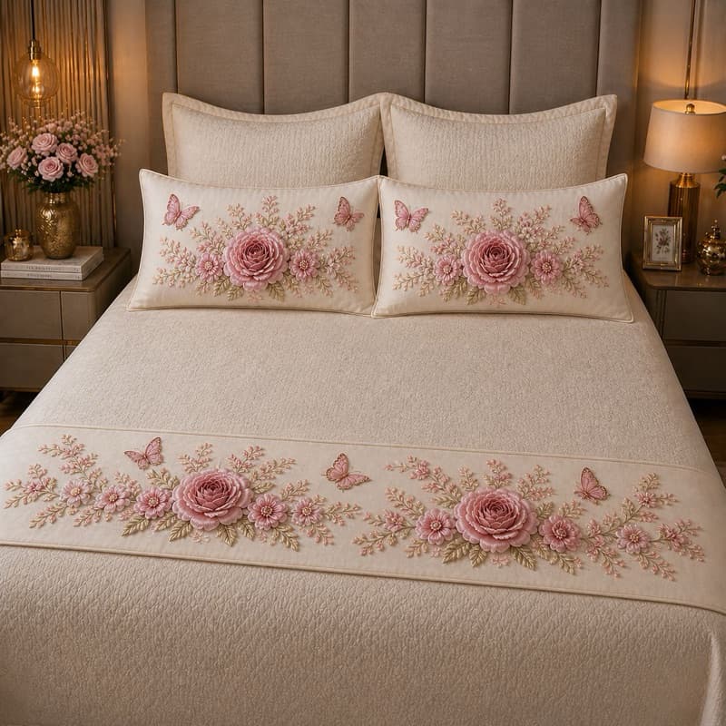 Kit peseira + 2 xuxinho baguete 30x50 estampado moderno cama posta