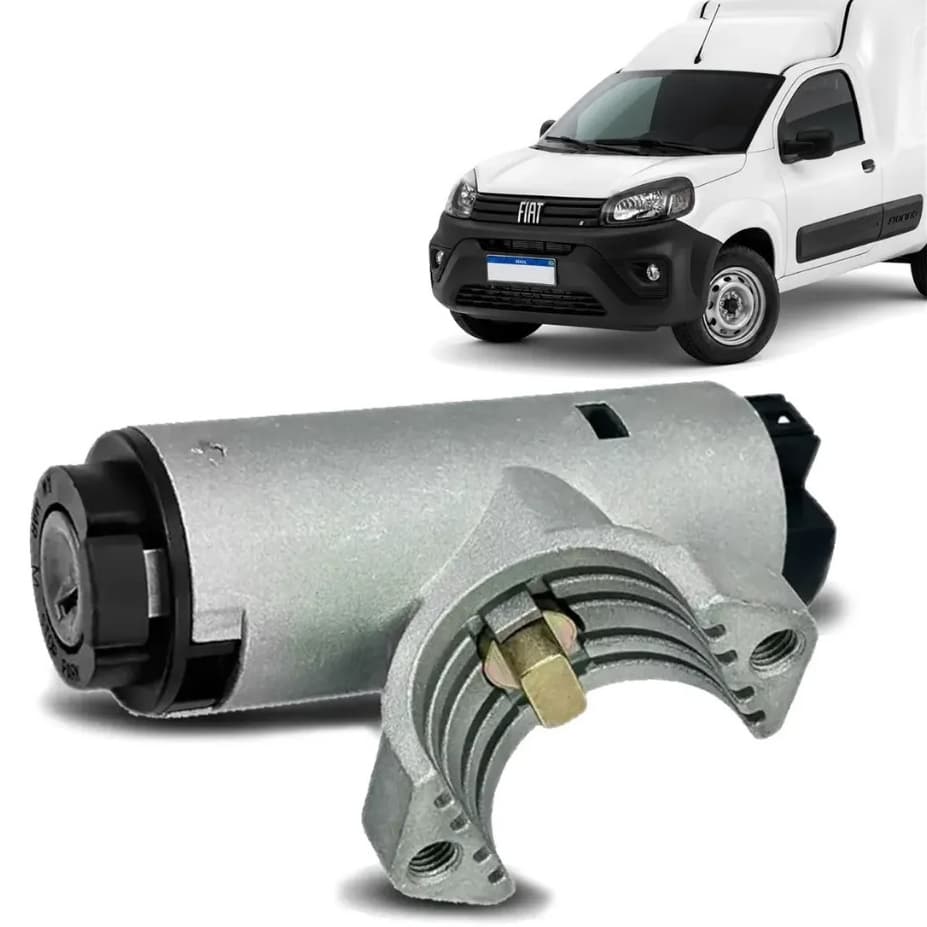 Trava Coluna Direção Fiorino 1991 a 2003 Trava Volante Com Chaves