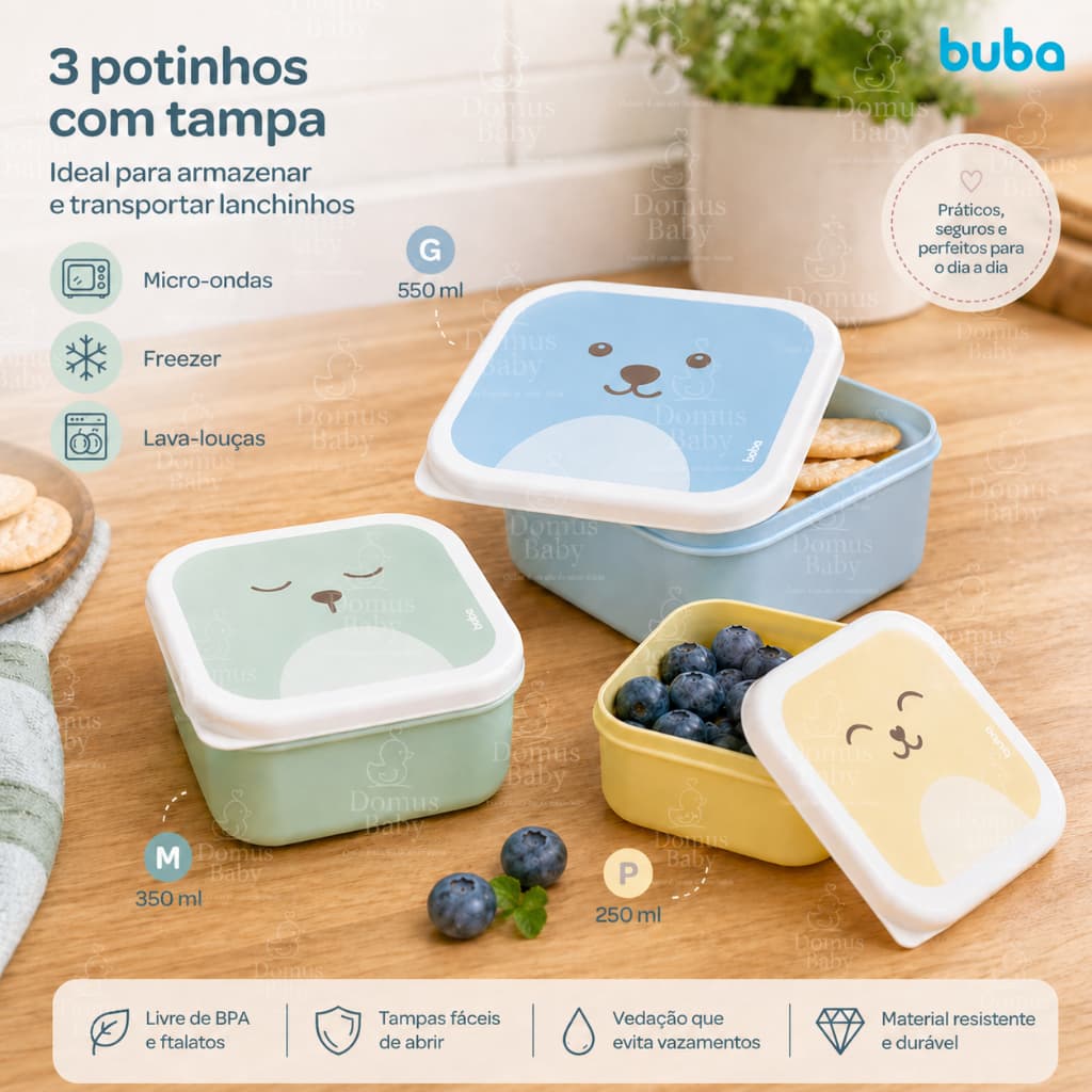 Kit 3 Potes Buba Original Gumy