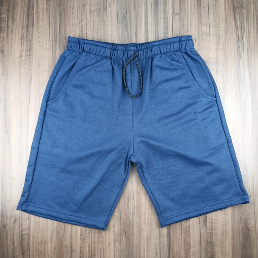 Kit 2 Bermudas de Moletom Premium Masculino, Bolsos Laterais, Casual & Fitness.