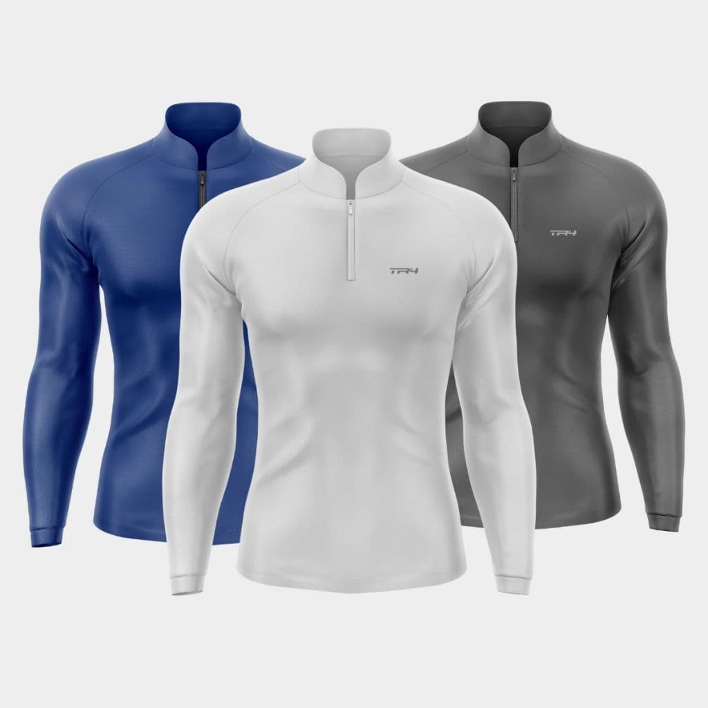 Kit 3 Camisas Masculina Agro Pesca Motoboy Proteção UV Manga Longa