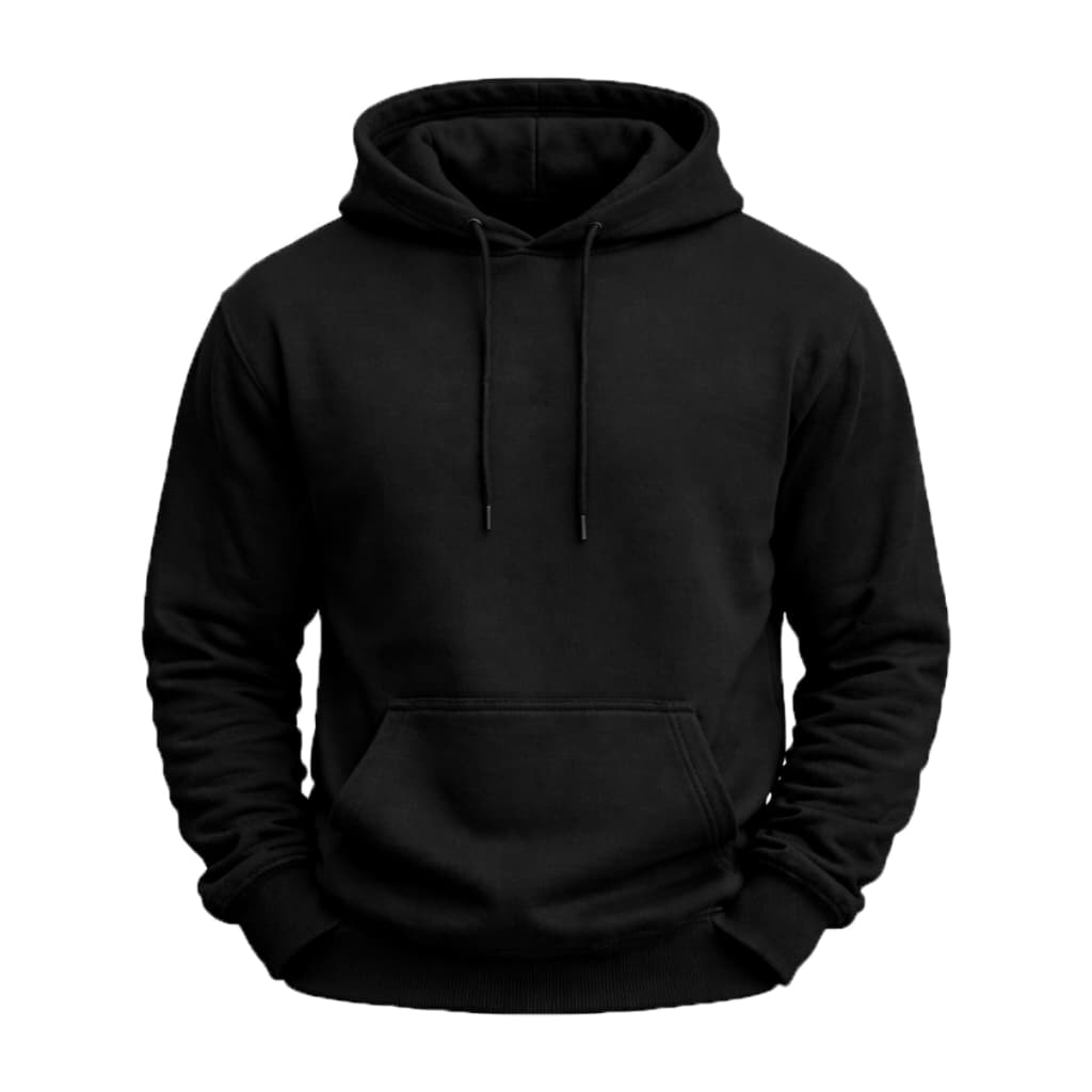 Moletom Masculino Canguru Com Capuz Flanelado Grosso Inverno Liso