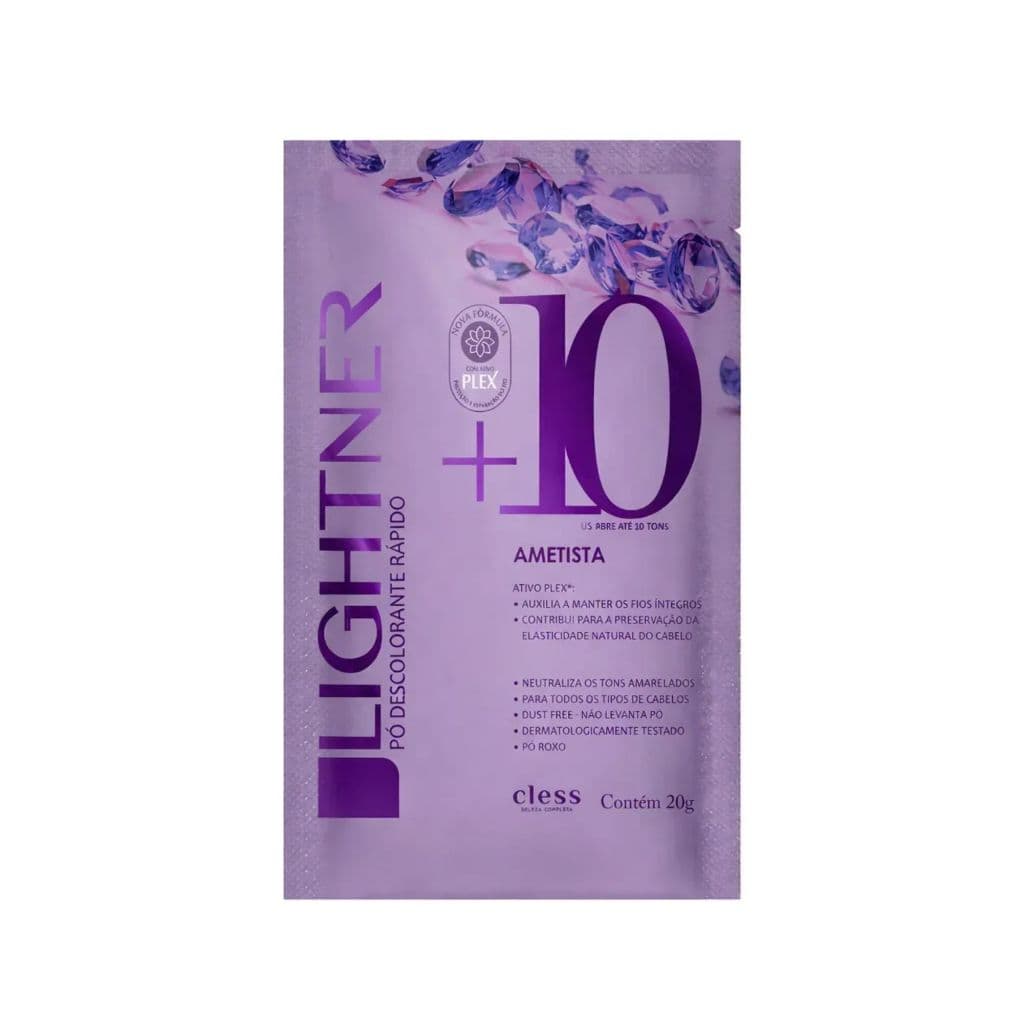 Pó Descolorante Lightner  Ametista 20g  - Cless