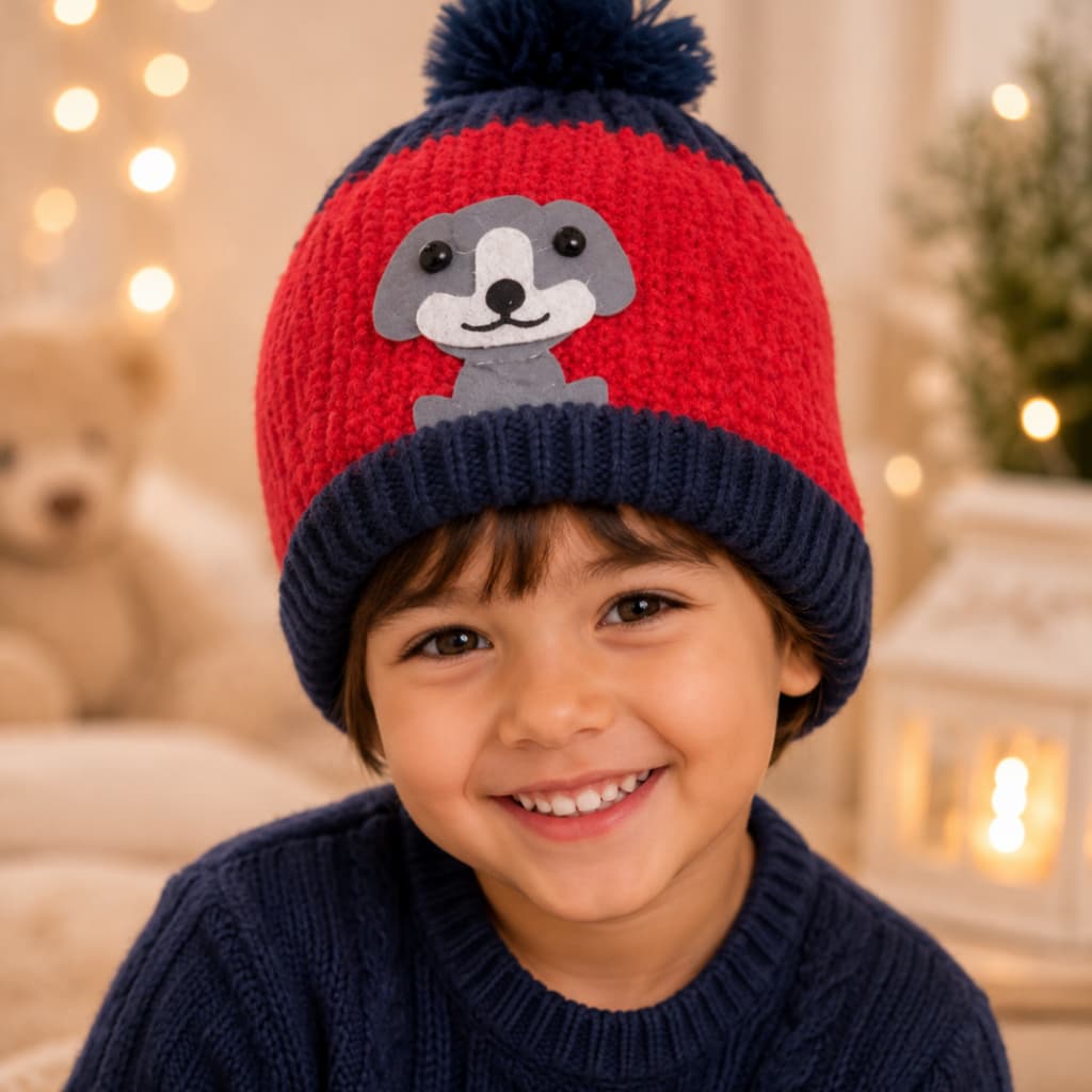 Touca Infantil Para Frio Crochet Diversas Cores 100% Poliéster