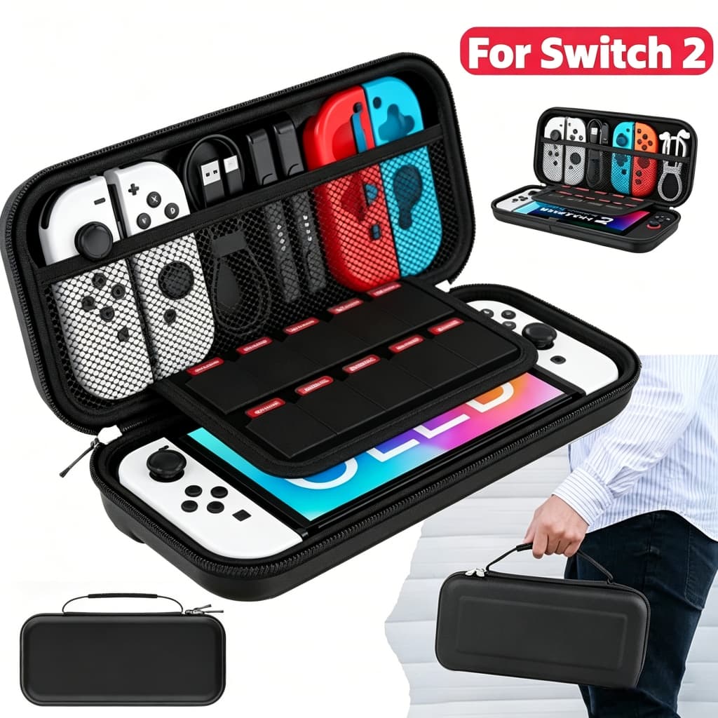 Estojo Case Capa Bolsa De Proteção e Transporte Para Nintendo Switch Padrão e Oled
