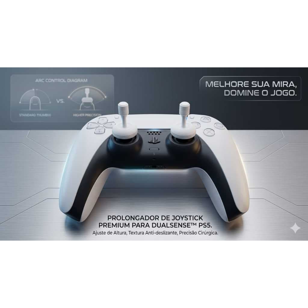 Par De  Extensor De Joystick Grip Para Controle Ps5