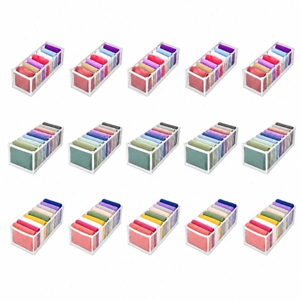 15 Colmeia Transparente Organizadora Tamanho Cuecas Meias Divisórias Calcinhas P M G Decoração