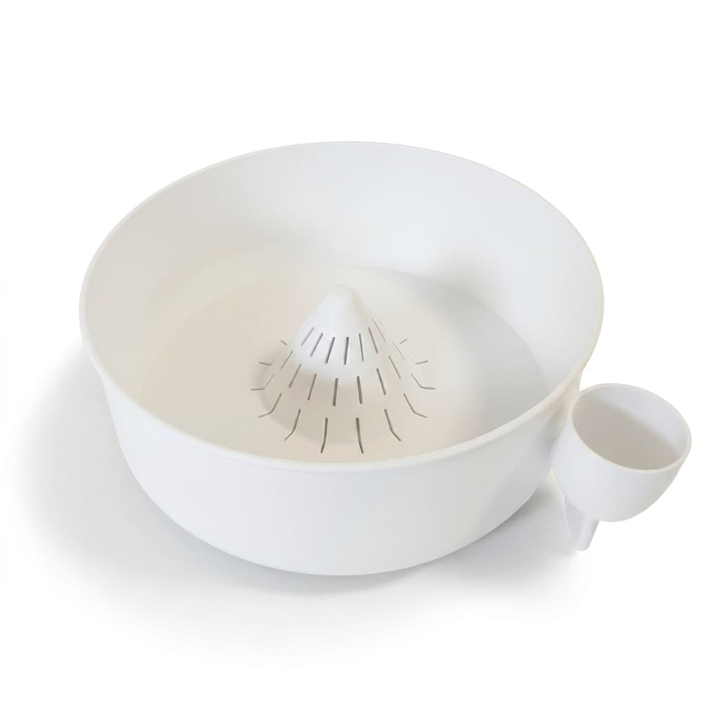 Lava Legumes e Escorredor Integrado Utensílio Funcional dia a dia Cozinha cor Branco Preto