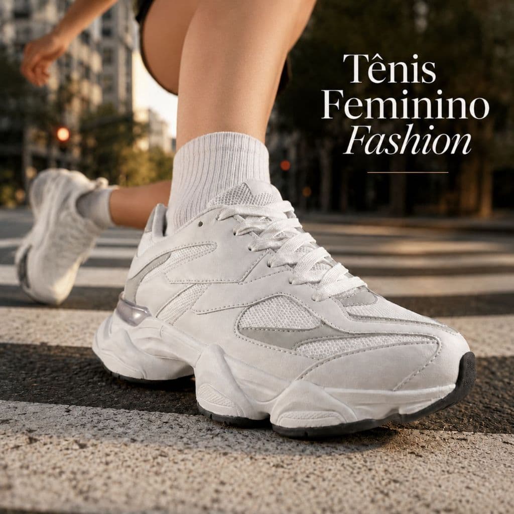 Tênis Feminino Fashion | Estilo Moderno Com Solado Anatômico Do 34 ao 40 | PRONTA ENTREGA!