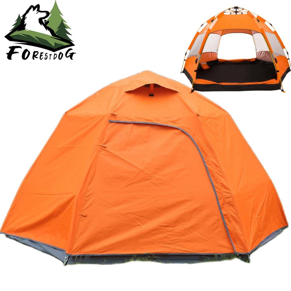 Barraca De Camping Automática 5 a 8 Pessoas Impermeável 3000mm Familiar Montagem Rápida Trilha