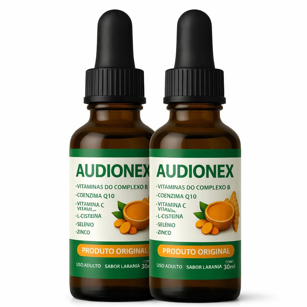 Audionex 2 Frascos - Suplemento Auditivo Natural - Menos Zumbidos
