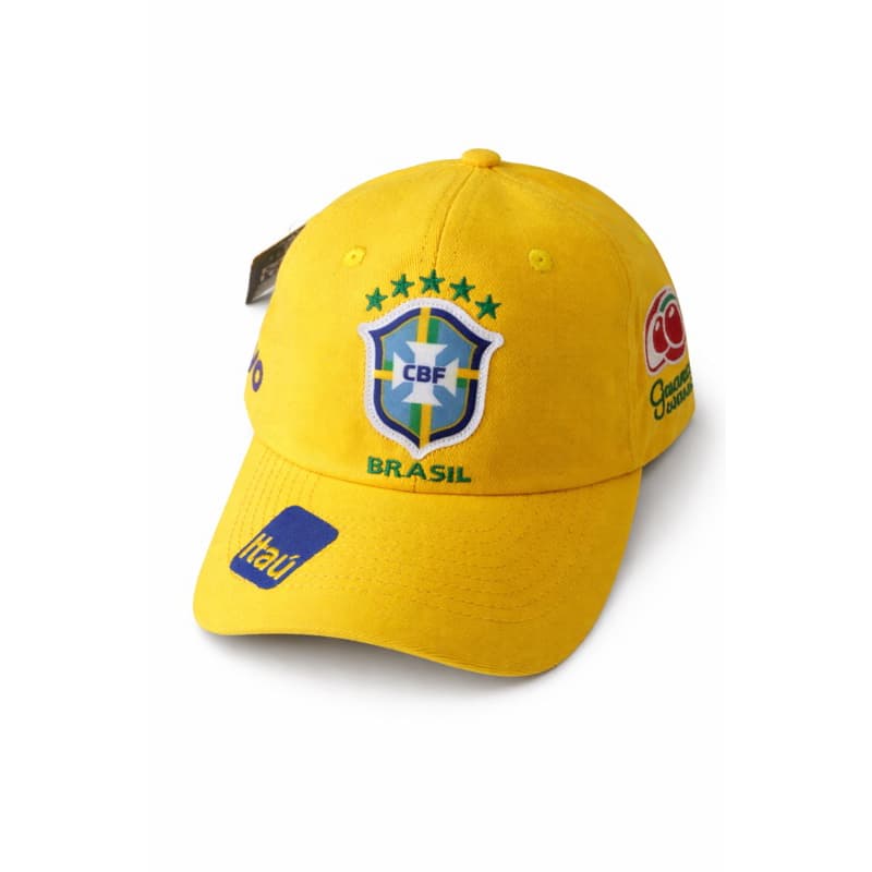 boné copa amarelo, bordado com regulagem.