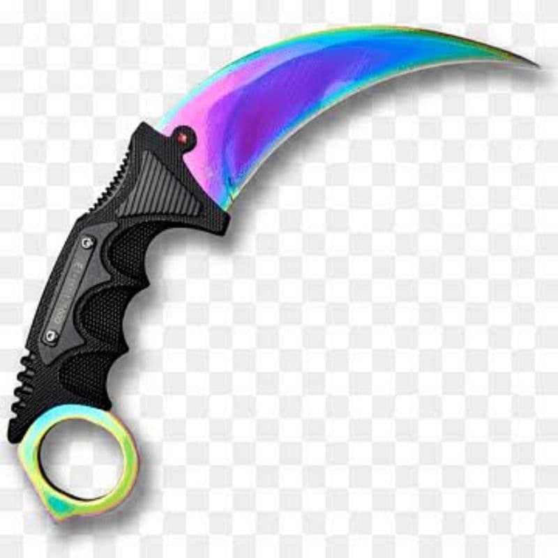 Faca Canivete Curvado Oxidado Com Bainha Modelo Karambit A22