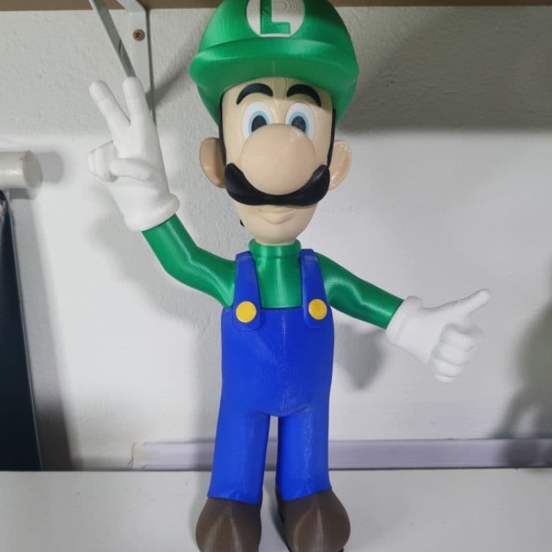 boneco Luigi super Mario word