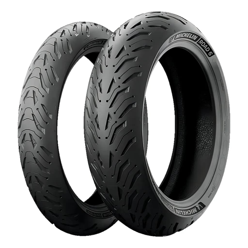 Par Pneu Moto Michelin 180/55-17 + 120/70-17 Road 6 CB1000 R XJ6 MT-09 Original Sem Câmara