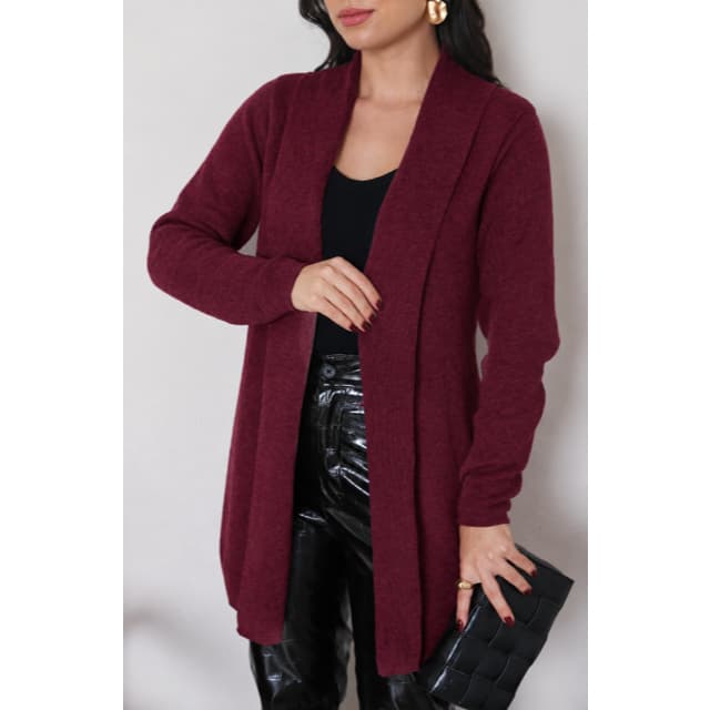 Casaco Feminino Cardigan Tricot Alongado Blusa De Frio Feminina Roupa Feminina Elegante Inverno
