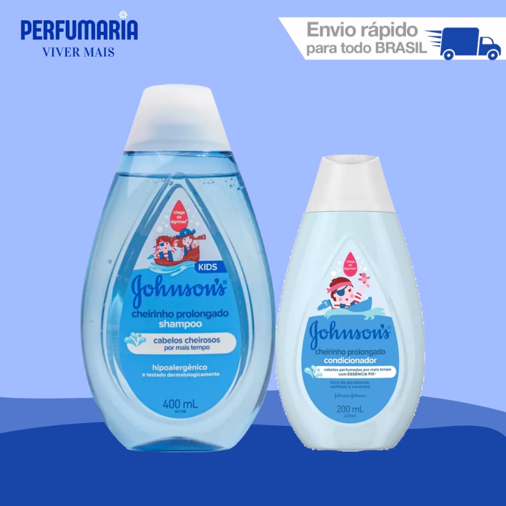 KIT JOHNSON'S BABY Cheirinho Prolongado - Shampoo + Condicionador