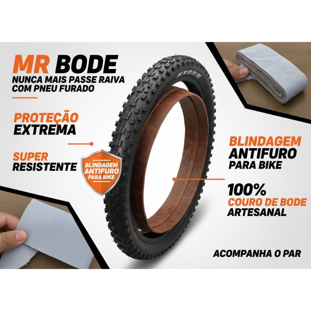 Fita Antifuro para Bike (PAR) Chega de Pneu Furado Proteção Extrema no Pedal