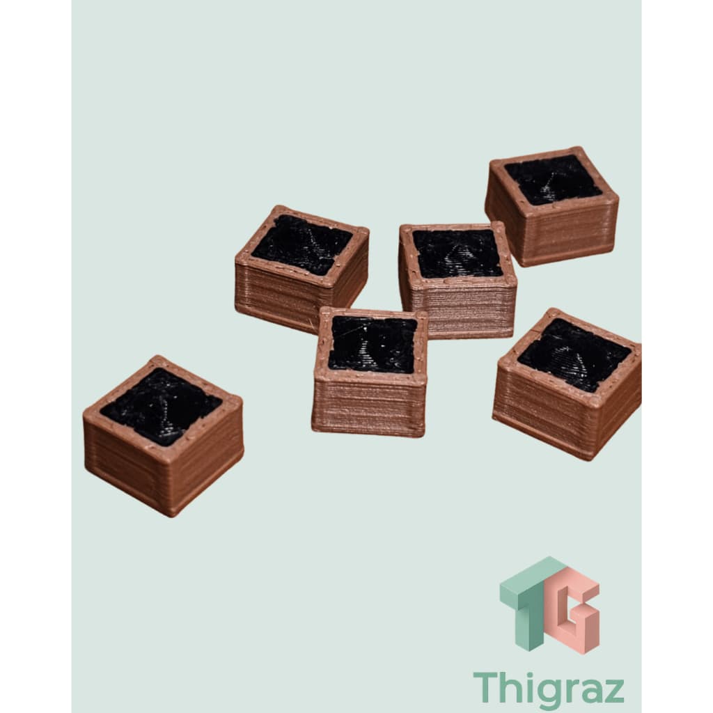 Recursos board game - Caixa de carvão - Upgrade Premium para Board Games e RPG