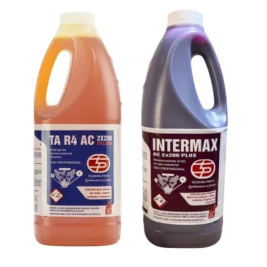 Kit Desengraxante Automotivo Teixeira Pinto Intermax Ac + Ta R4 Plus 2lts