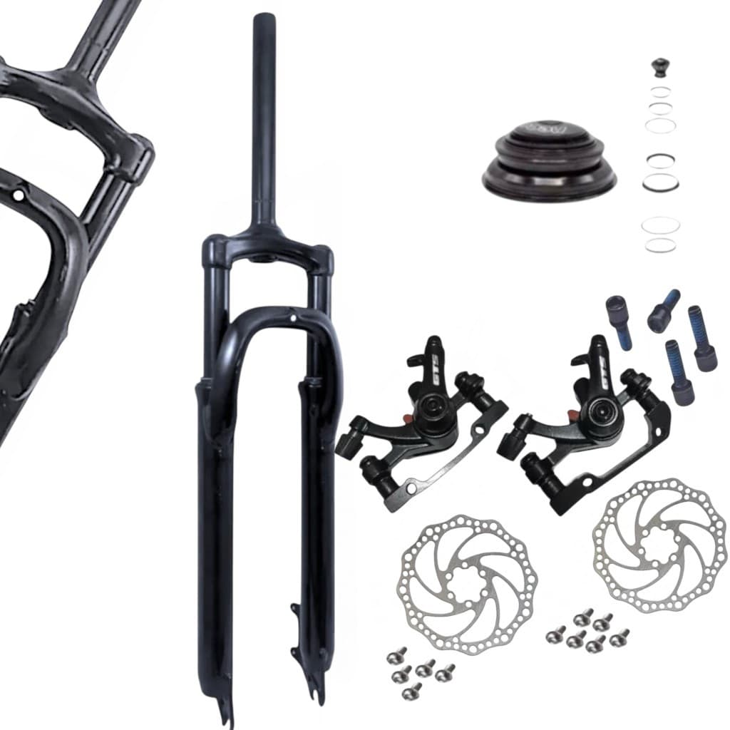 Garfo Suspensão gts Amortecedor Aro 29 Aheadset + Freio A Disco gts mecanico para bike bicicleta