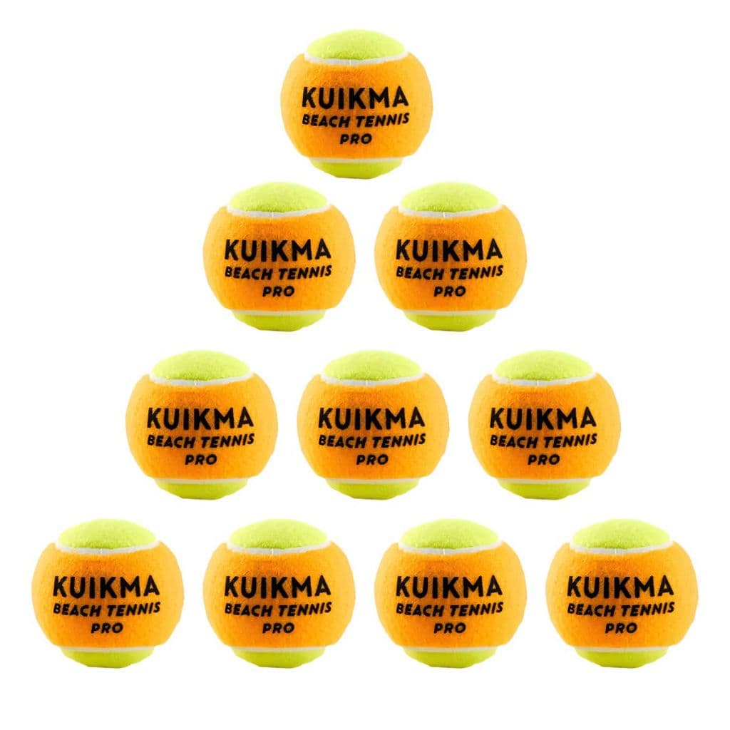 10 Bolas Beach Tennis Decathlon Kuikma (Antiga Sandever) Profissional ITF Stage2 Approved