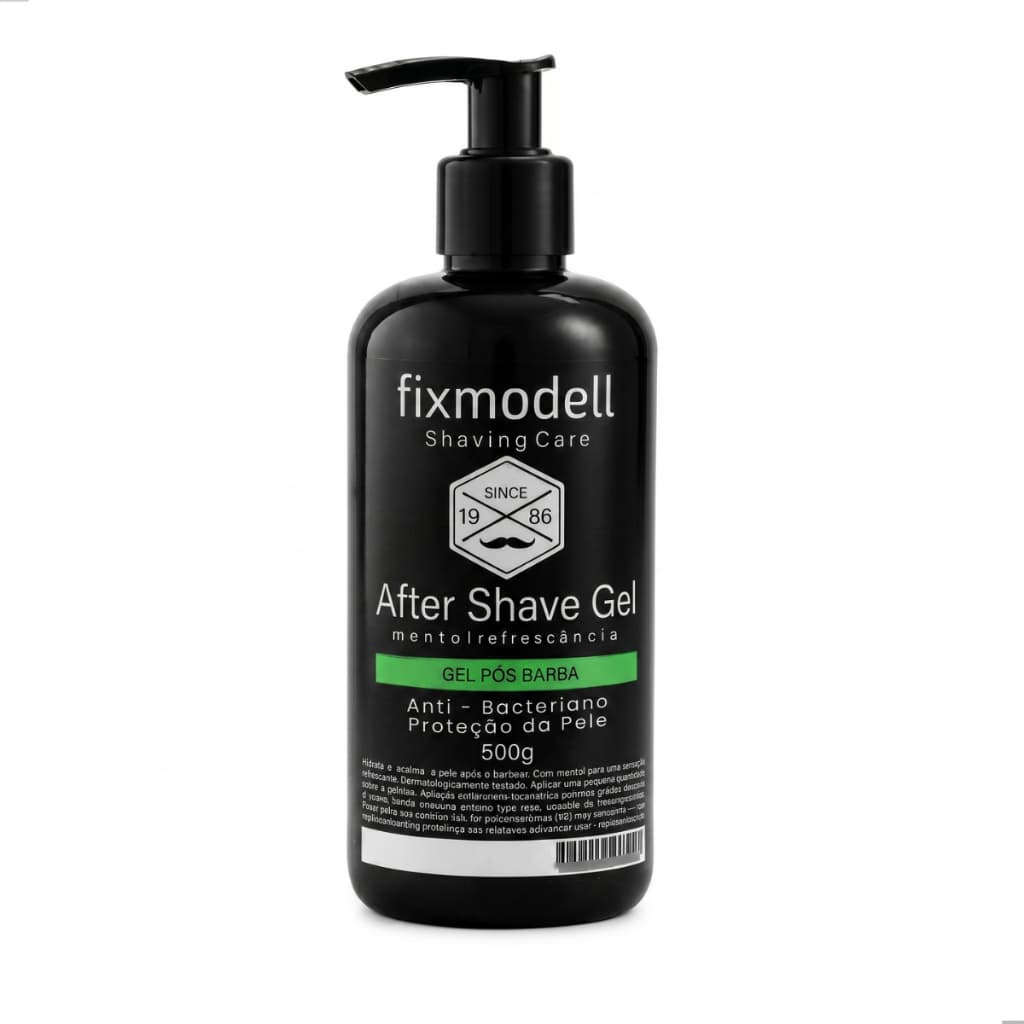 After Shave Gel Pós Barba Mentol Refrescante 500g Hidratação e Alívio da Pele