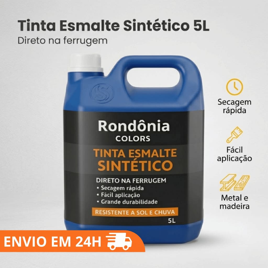 Tinta Esmalte Grafite Escuro 5L Portão Grade Ferro Proteção Externa Alta Cobertura Profissional