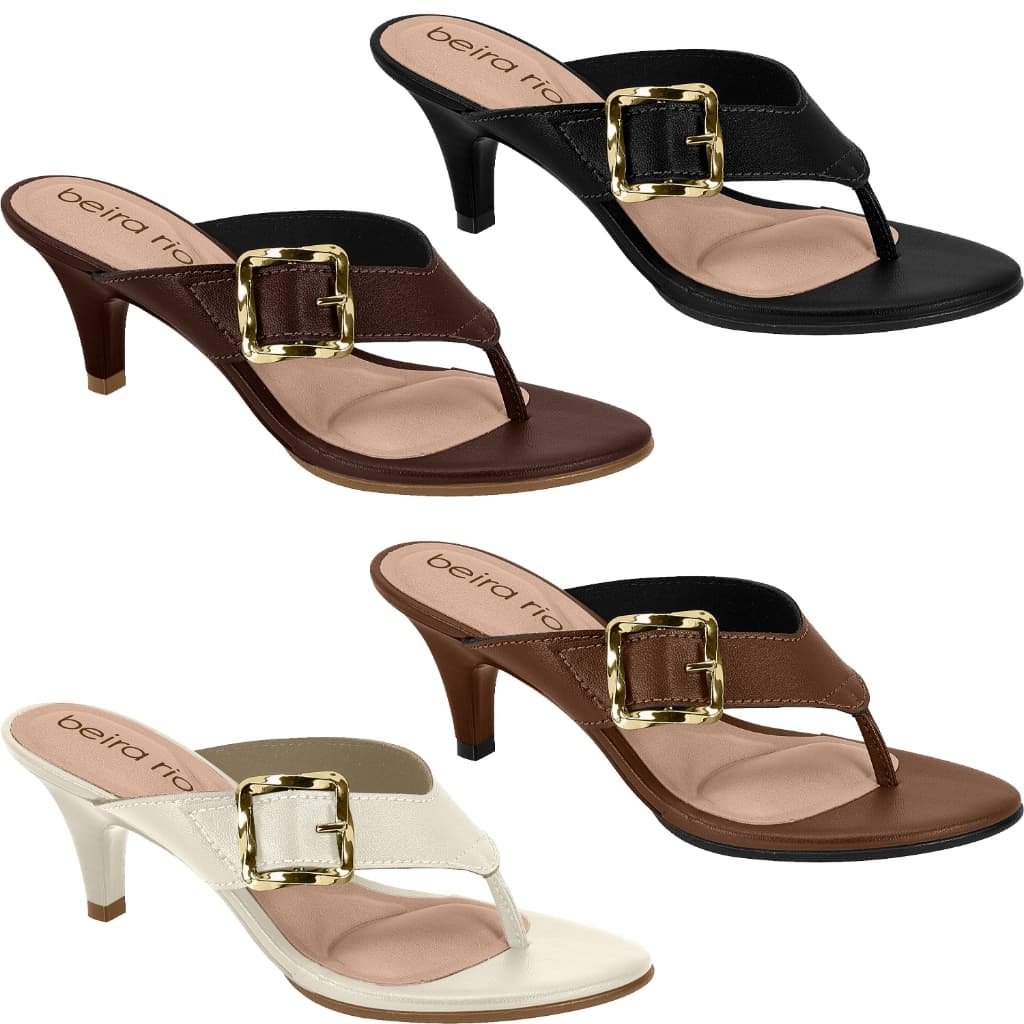 Tamanco Feminino Beira Rio Original com NF Salto Bloco Baixo Confortável Moda 8308.1440 83081440