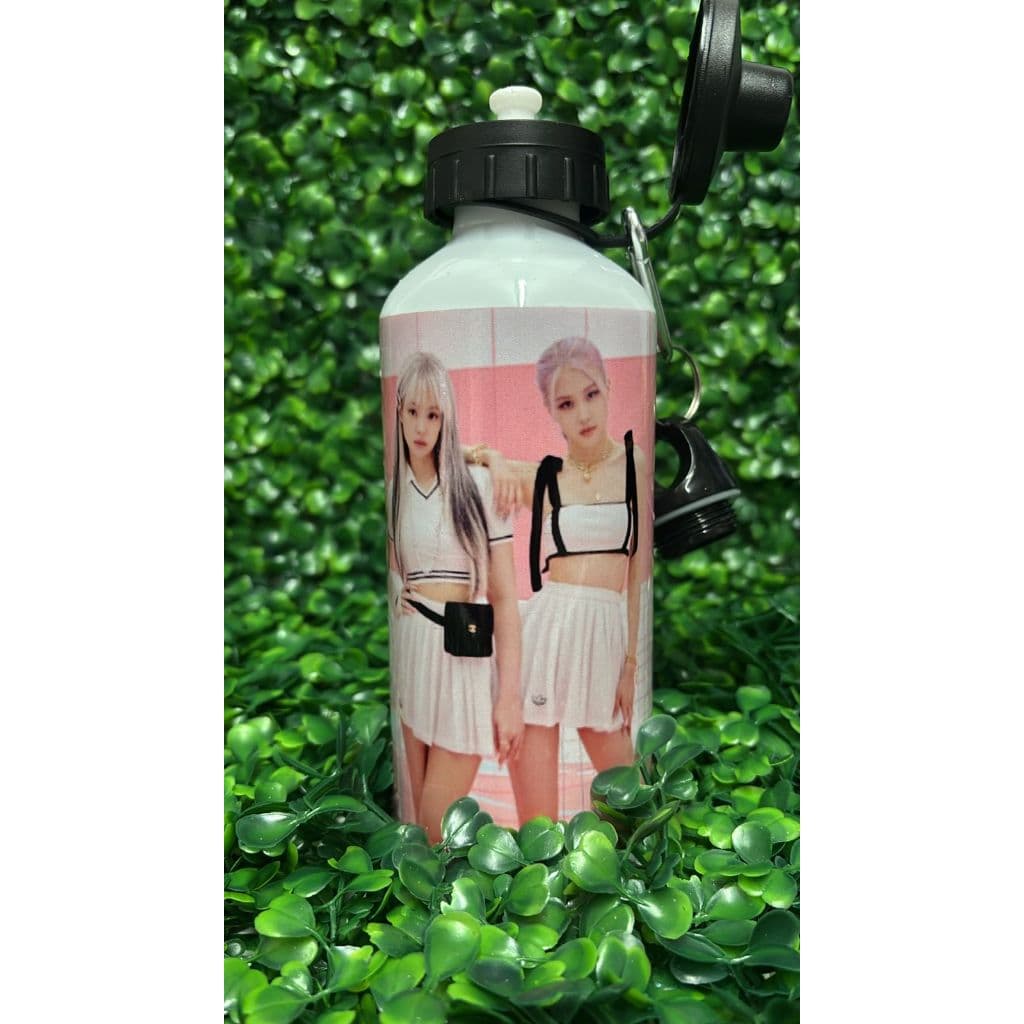 Garrafa Personalizada BlackPink com Nome 600ml Alumínio Squeeze Kpop Banda Blink Fã Presente
