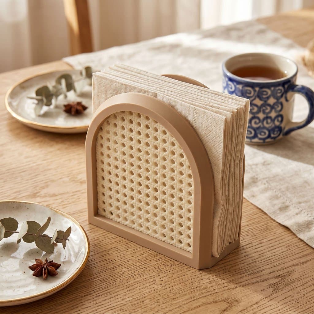 Porta Guardanapos Cestinha com Design Retrô para Cozinha