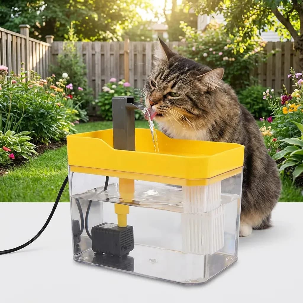 Fonte bebedouro Gatos e Cachorro 110V Automática bebedouro gato Bombinha Aquario 1,5L - XL